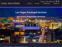 Tablet Screenshot of legalsolutionsnv.com